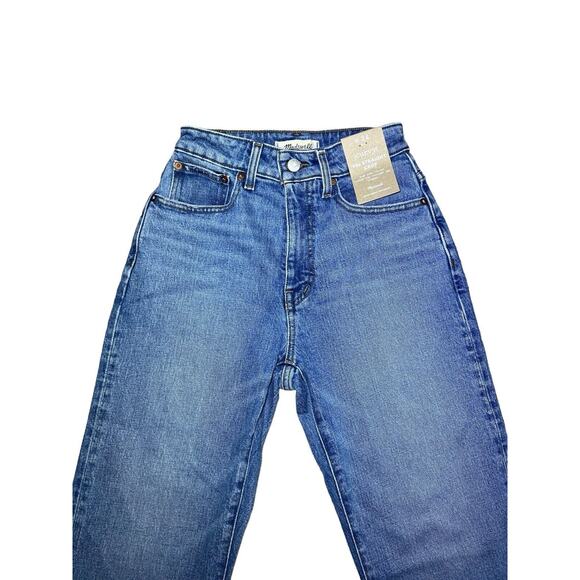 Madewell Women’s Size 24 The Curvy ‘90s Straight Crop Jean In Hazeldell Wash - Picture 3 of 13